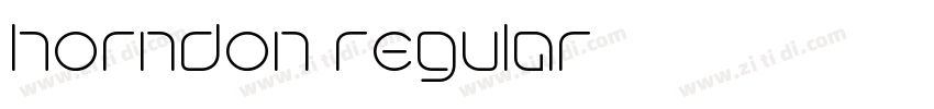 horndon regular字体转换 horndon regular字体转换